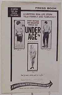 UNDER AGE ('63) pressbook