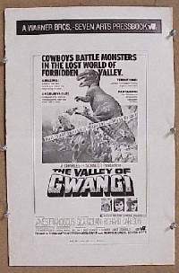 d571 VALLEY OF GWANGI movie pressbook '69 Ray Harryhausen
