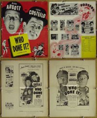d576 WHO DONE IT movie pressbook '42 Abbott & Costello