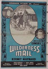WILDERNESS MAIL ('35) pressbook