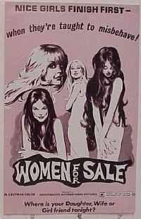 U838 WOMEN FOR SALE movie pressbook '69 taught to misbehave!