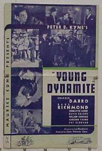 U849 YOUNG DYNAMITE movie pressbook '37 Frankie Darro