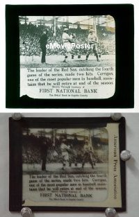 #053 1918 RED SOX SERIES CHAMPS glass slide 
