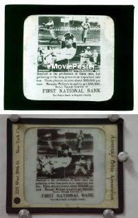 #245 BASEBALL'S HIGHEST PAID STARS vintage baseball glass slide'10s Ty Cobb
