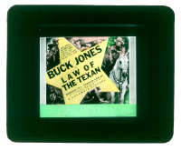 #334 LAW OF THE TEXAN glass slide '38 Jones 