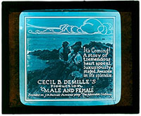 #280 MALE & FEMALE glass slide '19 CB DeMille 