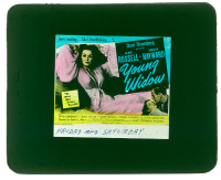 #179 YOUNG WIDOW glass slide '46 Jane Russell 
