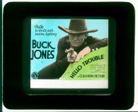 #096 HELLO TROUBLE glass slide '32 Buck Jones 