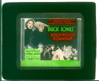 #329 HOLLYWOOD ROUNDUP glass slide '37 Jones 