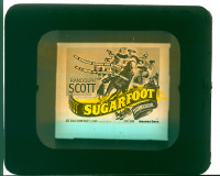 #128 SUGARFOOT glass slide '51 Randolph Scott 