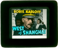 #2735 WEST OF SHANGHAI glass slide 37 Karloff 