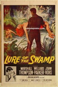 #1728 LURE OF THE SWAMP 1sh57 Thompson,Parker 