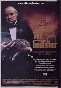 H461 GODFATHER video one-sheet movie poster R97 Coppola, Pacino