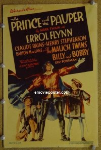 #6036 PRINCE & THE PAUPER mini WC '37 Flynn 
