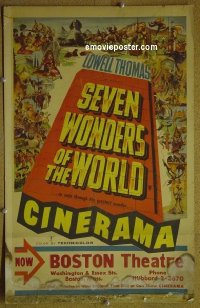#1461 7 WONDERS OF THE WORLD WC '56 Cinerama! 