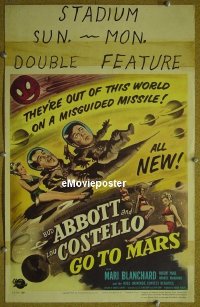 #3100 ABBOTT & COSTELLO GO TO MARS WC '53 