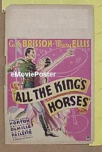 #071 ALL THE KING'S HORSES WC '35 Brisson 