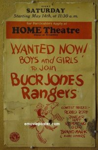 #1449 BUCK JONES RANGERS local theater WC '31 