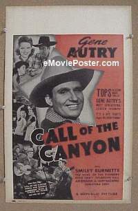 #157 CALL OF THE CANYON WC '42 Gene Autry 