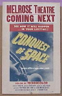 #181 CONQUEST OF SPACE WC '54 Brooke, Fleming 