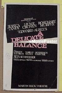 #029 DELICATE BALANCE stage play WC '67 Tandy 