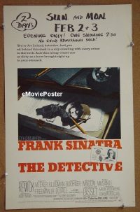 T159 DETECTIVE  window card movie poster '68 Frank Sinatra, Lee Remick