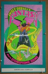 #1512 FANTASIA window card R70 psychedelic! 
