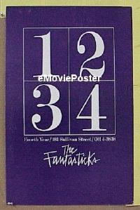 #038 FANTASTICKS stage play WC '63 4th Year 