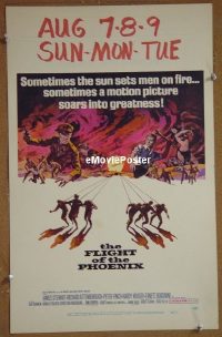 T173 FLIGHT OF THE PHOENIX window card movie poster '66 James Stewart