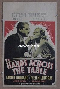 #335 HANDS ACROSS THE TABLE WC '35 Lombard 