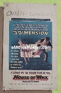 #154 HOUSE OF WAX WC '53 Vincent Price, 3D! 
