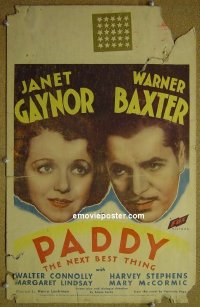 #1572 PADDY THE NEXT BEST THING WC '33 Gaynor 