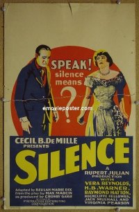 #2337 SILENCE WC '26 Cecil B. DeMille 