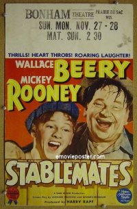 #1597 STABLEMATES WC '38 Mickey Rooney 