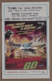 d172 THUNDERBIRDS ARE GO window card movie poster '66 puppets!