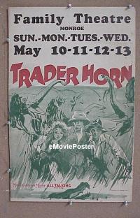 #454 TRADER HORN WC '31 Booth, Carey 