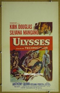 #1614 ULYSSES window card 55 Kirk Douglas 