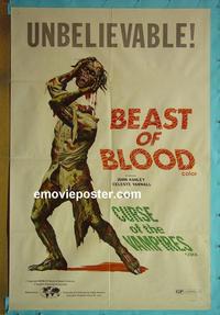 #3127 BEAST OF BLOOD/CURSE OF THE VAMPIRES 1sh '70