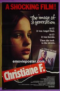 #3220 CHRISTIANE F 1sh '82 classic drug film