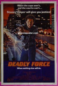#3274 DEADLY FORCE 1sh '83 Hauser, Ingalls