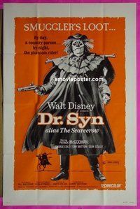 #3326 DR SYN ALIAS THE SCARECROW 1sh R75 Disney