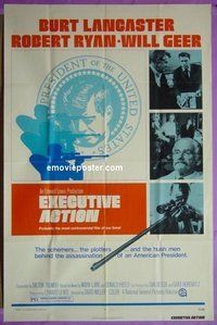 #3390 EXECUTIVE ACTION 1sh '73 Burt Lancaster