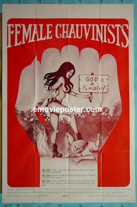 #3419 FEMALE CHAUVINISTS 1sh '60s power women!