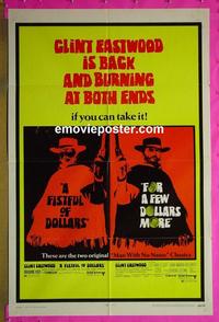 #3429 FISTFUL OF DOLLARS/FOR A FEW DOLLARS MORE 1sh '69