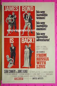 #3460 FROM RUSSIA WITH LOVE style B 1sh 64 Bond