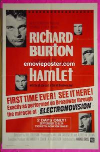 #3521 HAMLET 1sh '64 Richard Burton