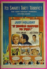 #3591 IT SHOULD HAPPEN TO YOU 1sh '54 Holliday