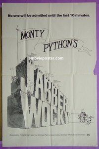 #3594 JABBERWOCKY 1sh '77 Terry Gilliam
