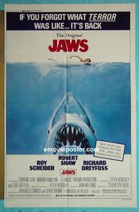 #3602 JAWS 1sh R79 Steven Spielberg, Scheider