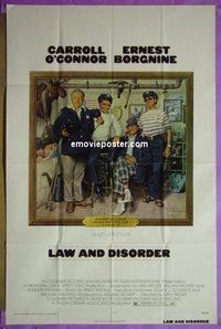 #3707 LAW & DISORDER 1sh '74 O'Connor